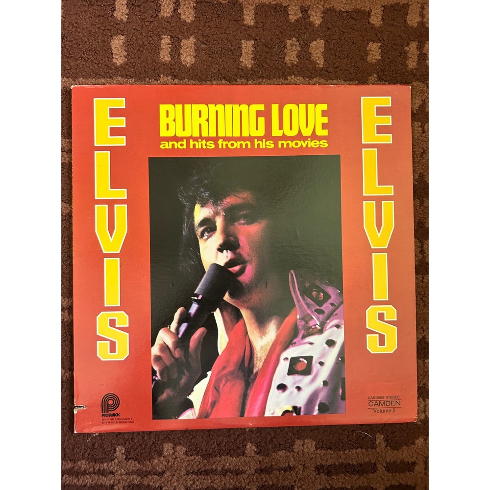 Elvis Presley Burning Love‎ and Hits From His Movies Vol 2 Vinyl LP RCA CAS-2595